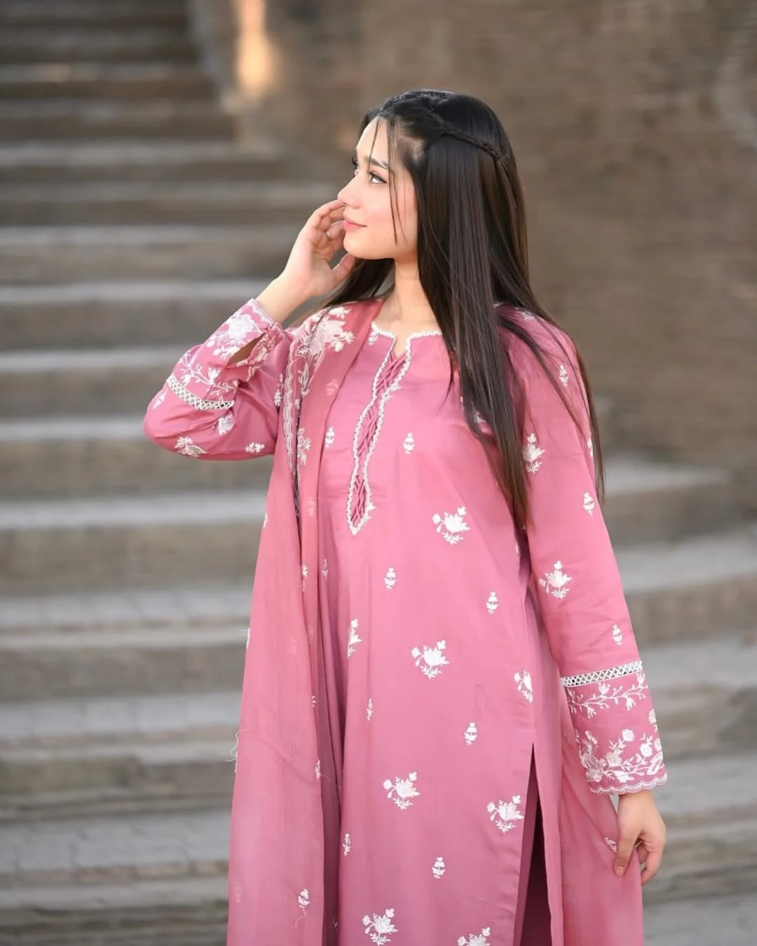 Blush 3 piece Embroidery